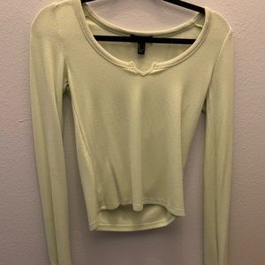 Long sleeve neon green